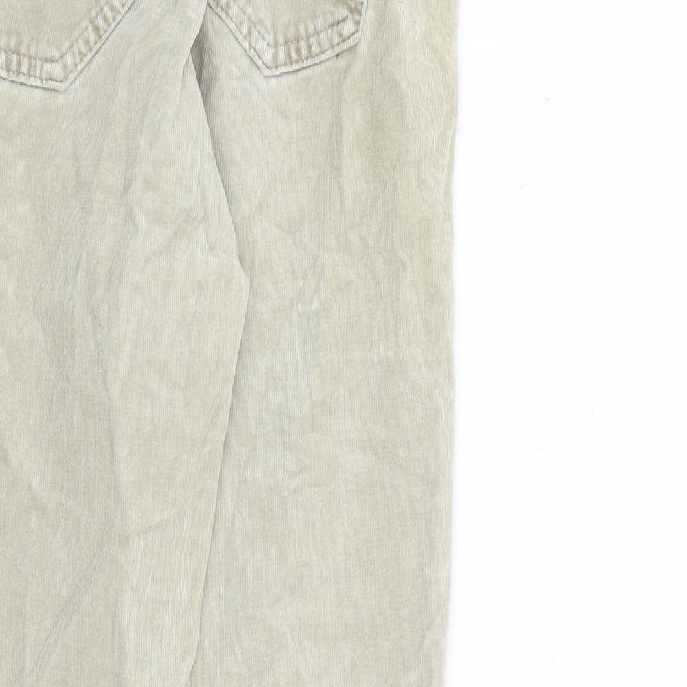 Gap Womens Beige Cotton Trousers Size 30 in L29 in Regular Zip