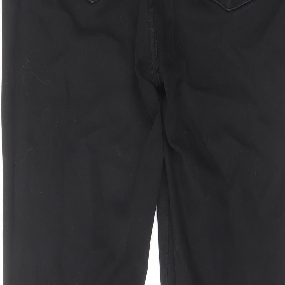 Next Womens Black Cotton Skinny Jeans Size 30 in L28 in Regular Zip
