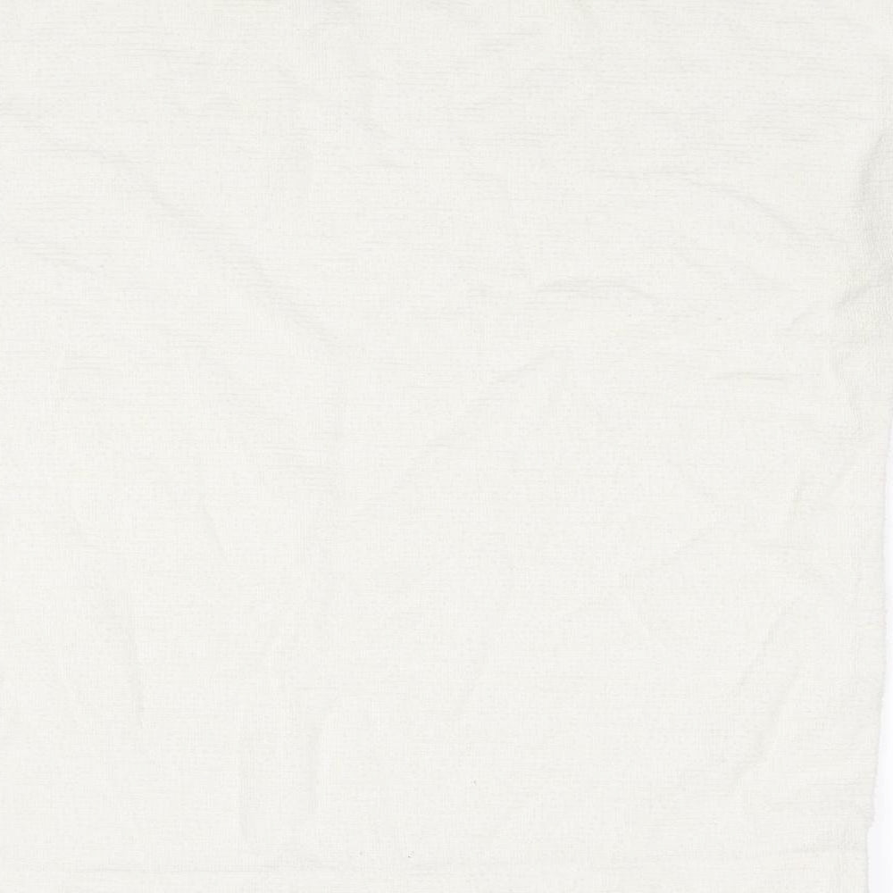 Apricot Womens Ivory Polyester Basic T-Shirt Size 12 Boat Neck