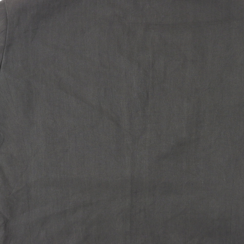 St Michael Mens Grey Linen Jacket Suit Jacket Size 38 Regular