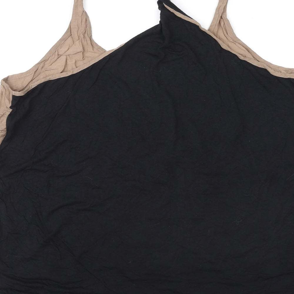 Marks & Spencer Womens Blue Viscose Basic Tank Size 18 Round Neck