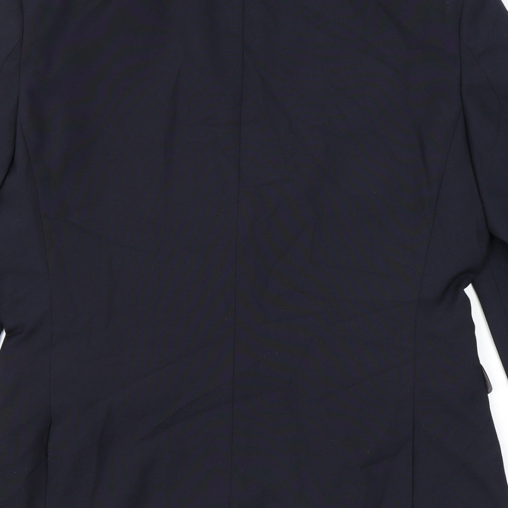 NEXT Mens Blue Polyester Jacket Suit Jacket Size 40 Regular