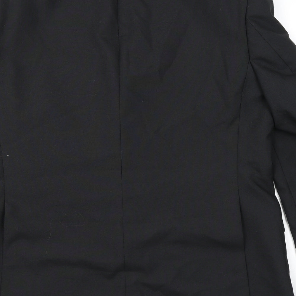 Executex Mens Black Polyester Tuxedo Suit Jacket Size 44 Regular