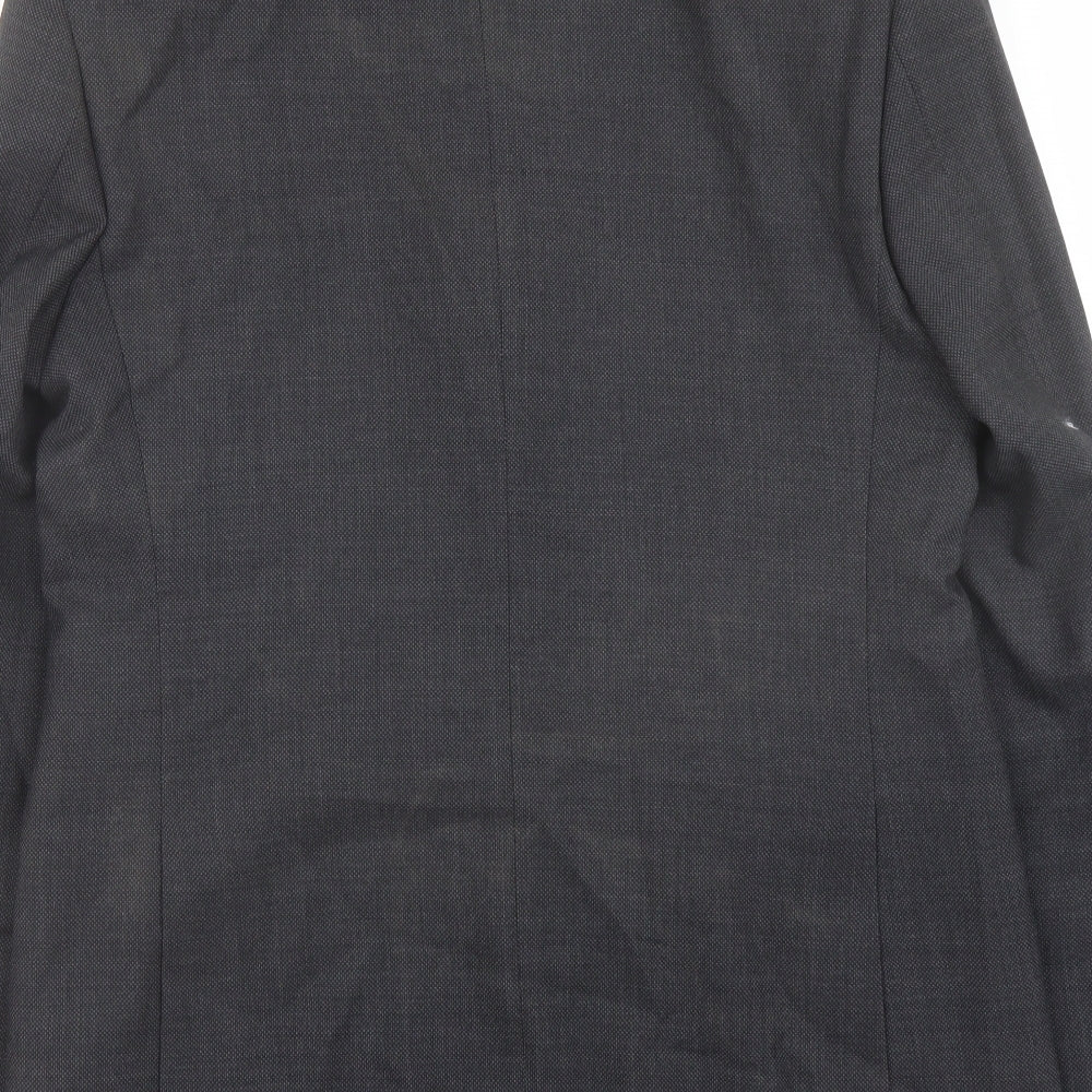 Marks & Spencer Mens Grey Wool Jacket Suit Jacket Size 40 Regular
