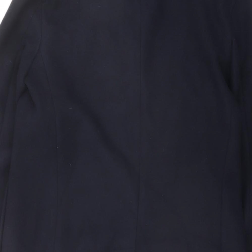 Marks & Spencer Mens Blue Overcoat Coat Size S Button