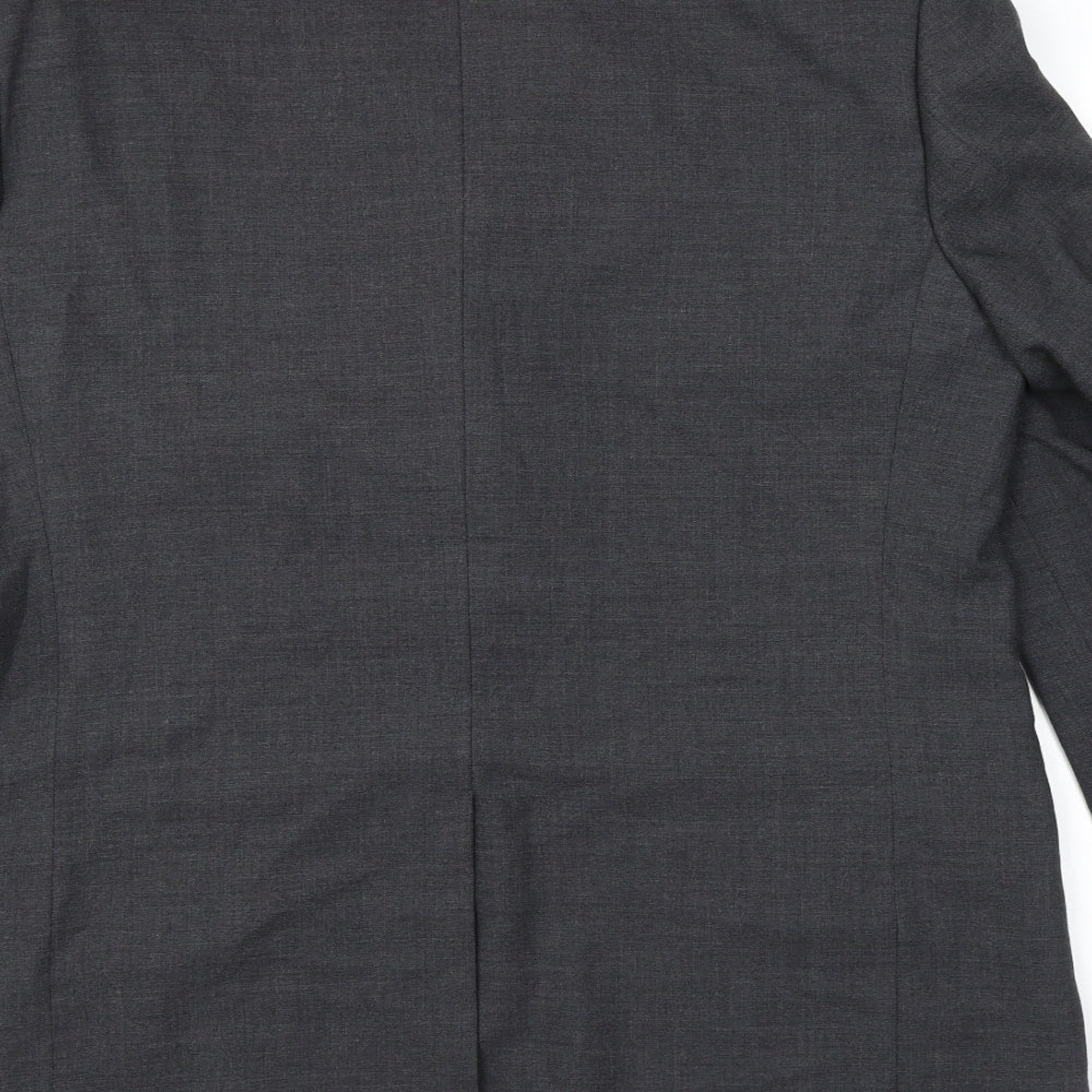 Marks & Spencer Mens Grey Wool Jacket Suit Jacket Size 44 Regular