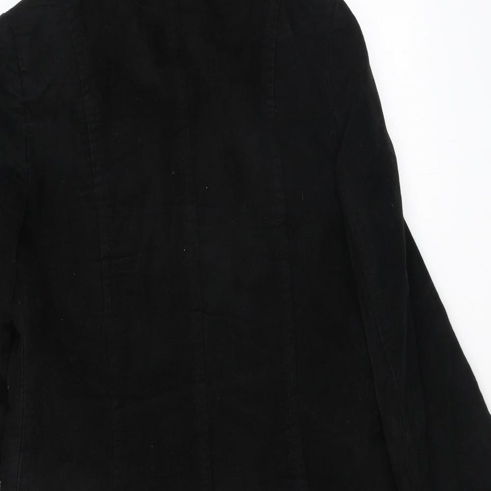 NEXT Womens Black Parka Coat Size 8 Snap