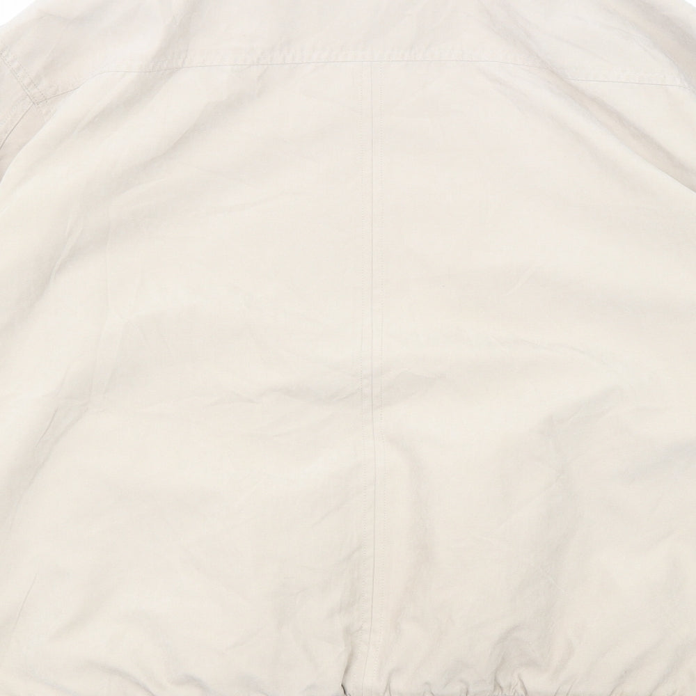 Lincoln Mens Beige Bomber Jacket Jacket Size XL Zip