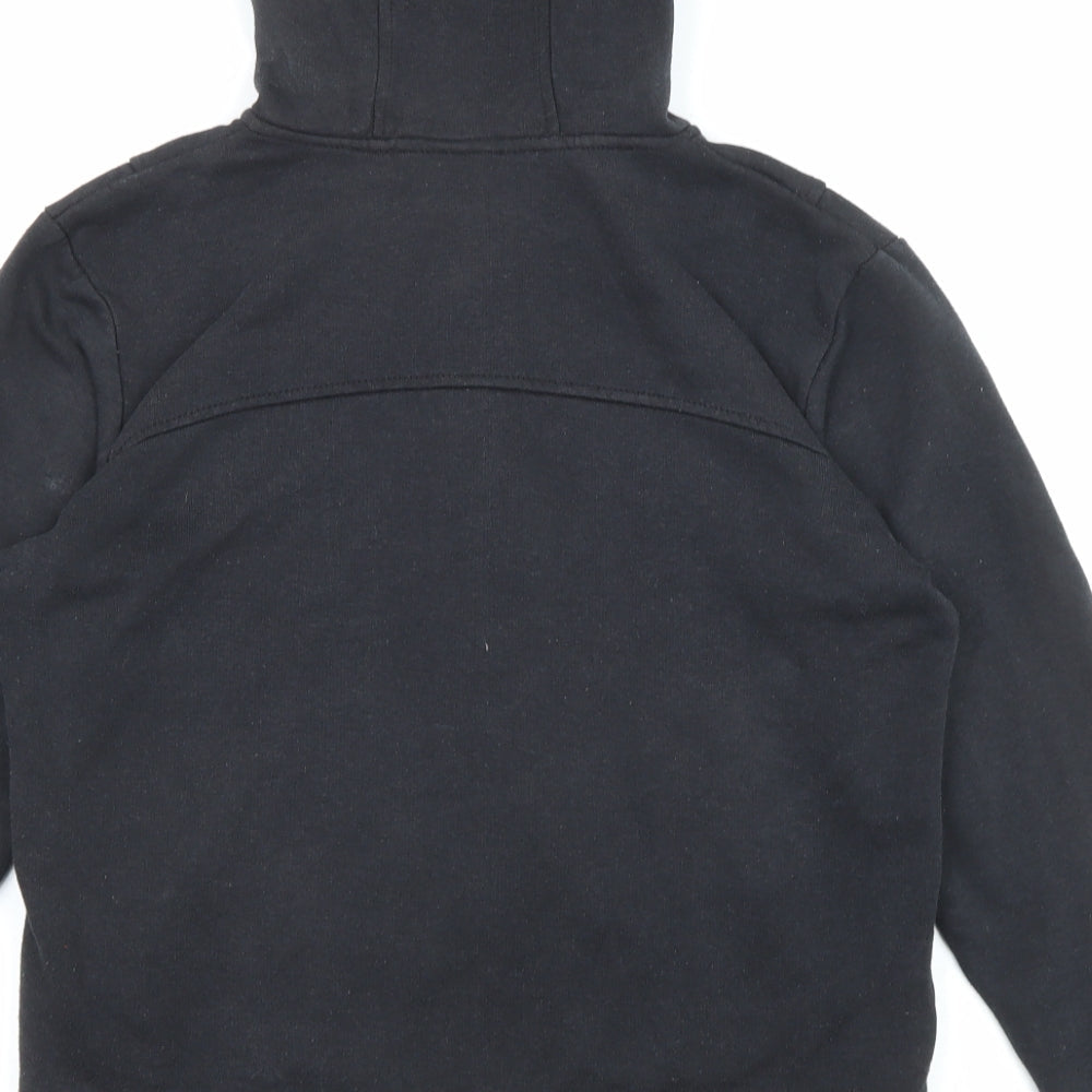 LA Gear Womens Black Polyester Full Zip Hoodie Size 10 Zip