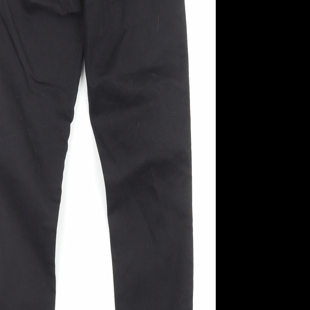 H&M Womens Black Cotton Straight Jeans Size 27 in L28 in Regular Zip