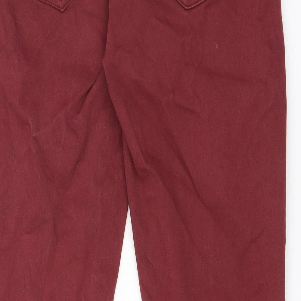 Gap Womens Red Cotton Skinny Jeans Size 28 in L29.5 in Regular Zip