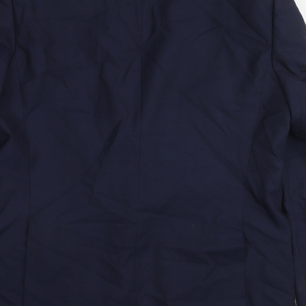 Autograph Mens Blue Wool Jacket Suit Jacket Size 44 Regular