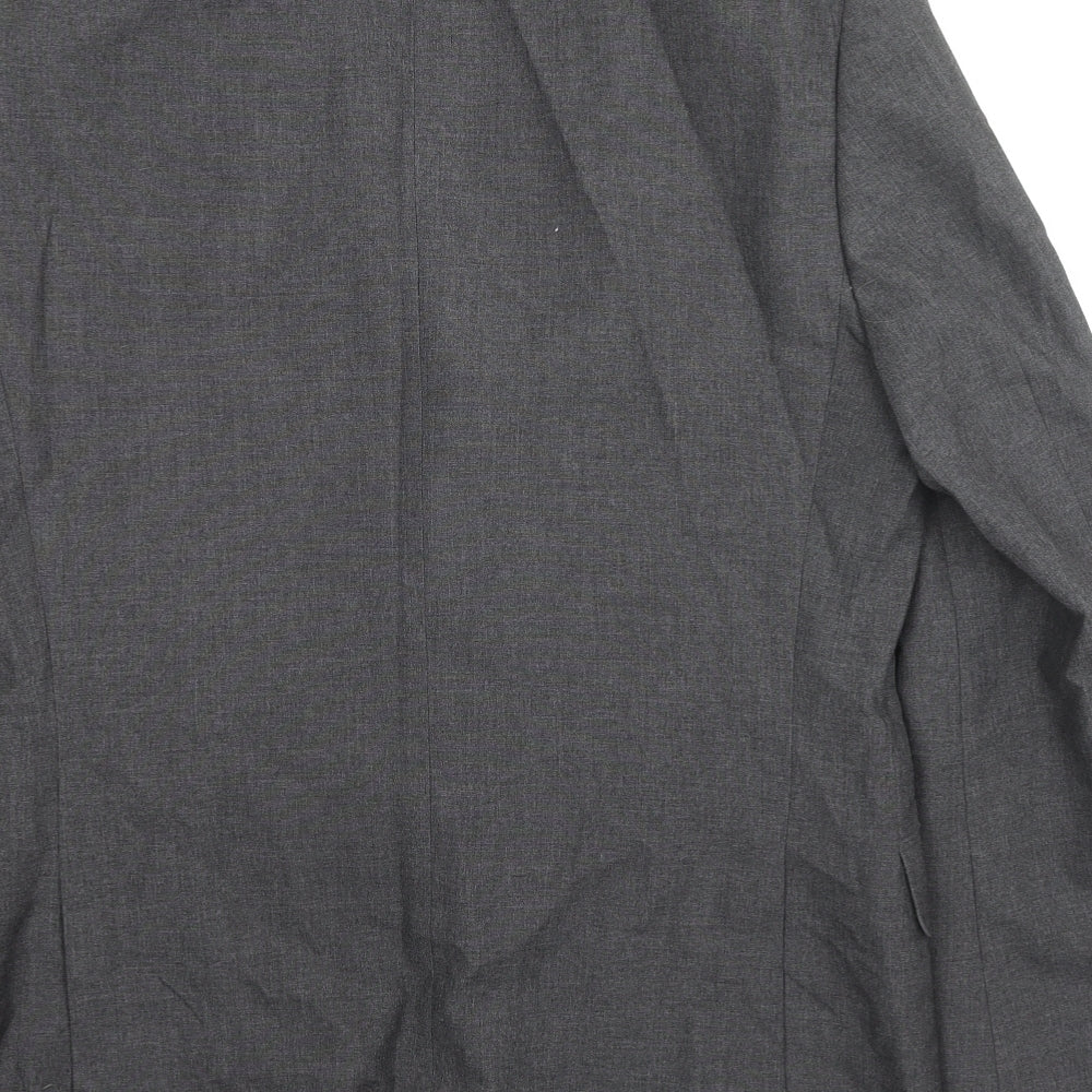 Marks & Spencer Mens Grey Polyester Jacket Suit Jacket Size 40 Regular