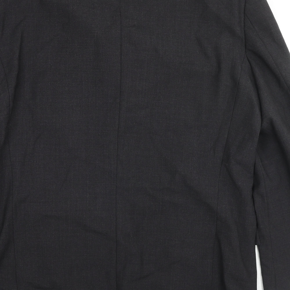 Blazer Mens Grey Wool Jacket Suit Jacket Size 42 Regular
