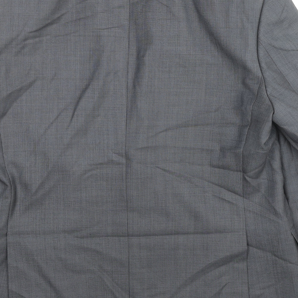 Marks & Spencer Mens Grey Wool Jacket Suit Jacket Size 42 Regular