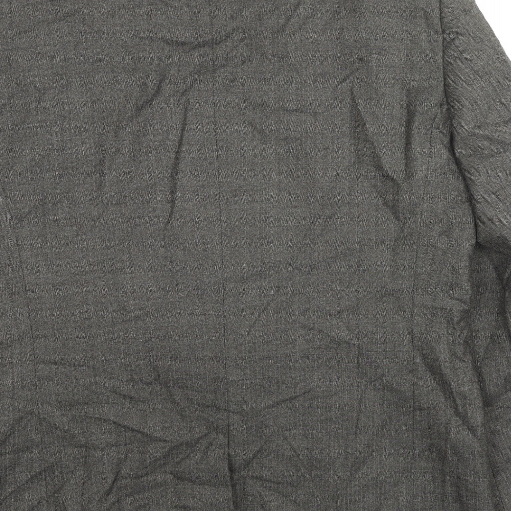 NEXT Mens Grey Wool Jacket Suit Jacket Size 42 Regular
