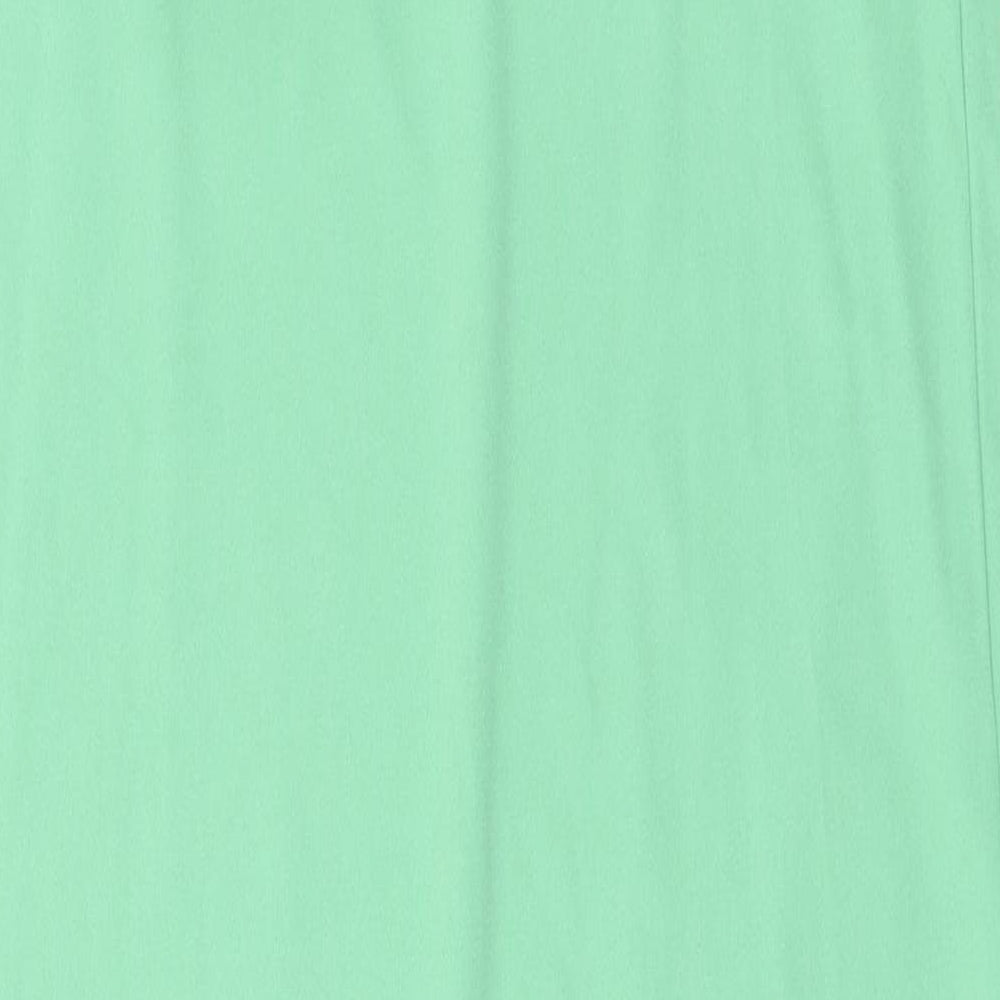 Marks & Spencer Womens Green Polyester Tank Dress Size 12 Square Neck Pullover