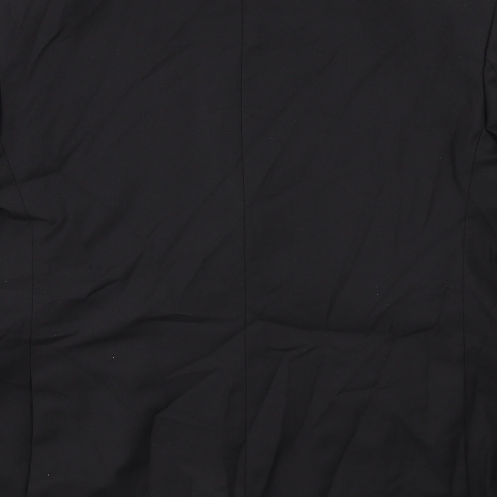 Marks & Spencer Mens Black Polyester Tuxedo Suit Jacket Size 44 Regular
