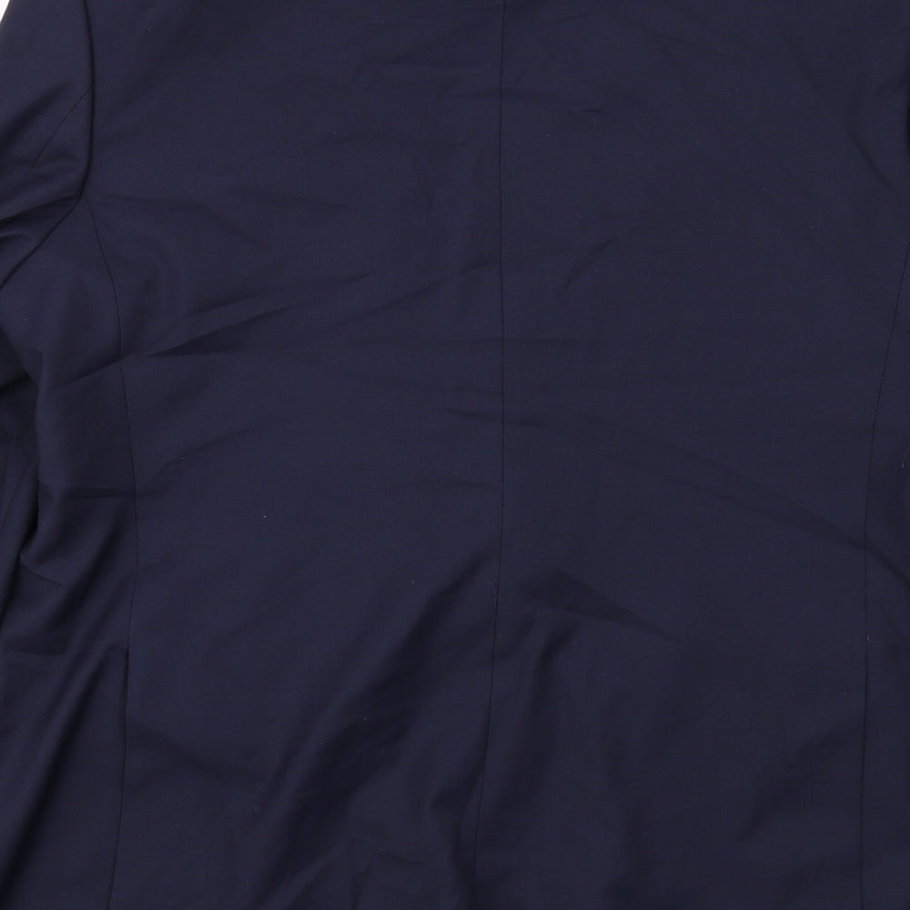 Marks & Spencer Mens Blue Polyester Jacket Suit Jacket Size 44 Regular