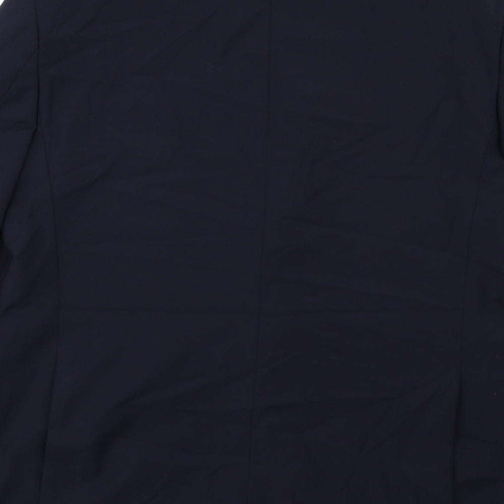 Marks & Spencer Mens Blue Wool Jacket Suit Jacket Size 42 Regular