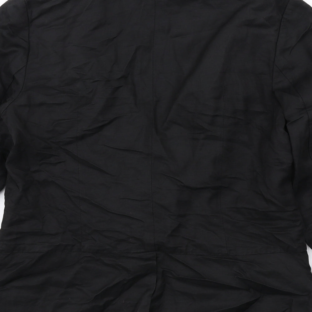 NEXT Womens Black Jacket Blazer Size 12 Button