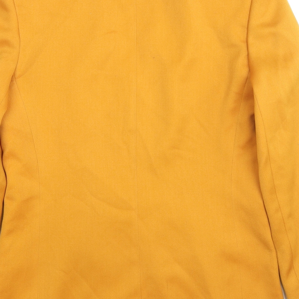 Planet Womens Yellow Jacket Blazer Size 8 Button