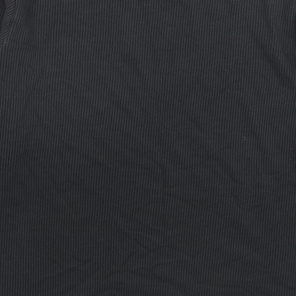Marks & Spencer Womens Black Cotton Pullover Sweatshirt Size S Pullover