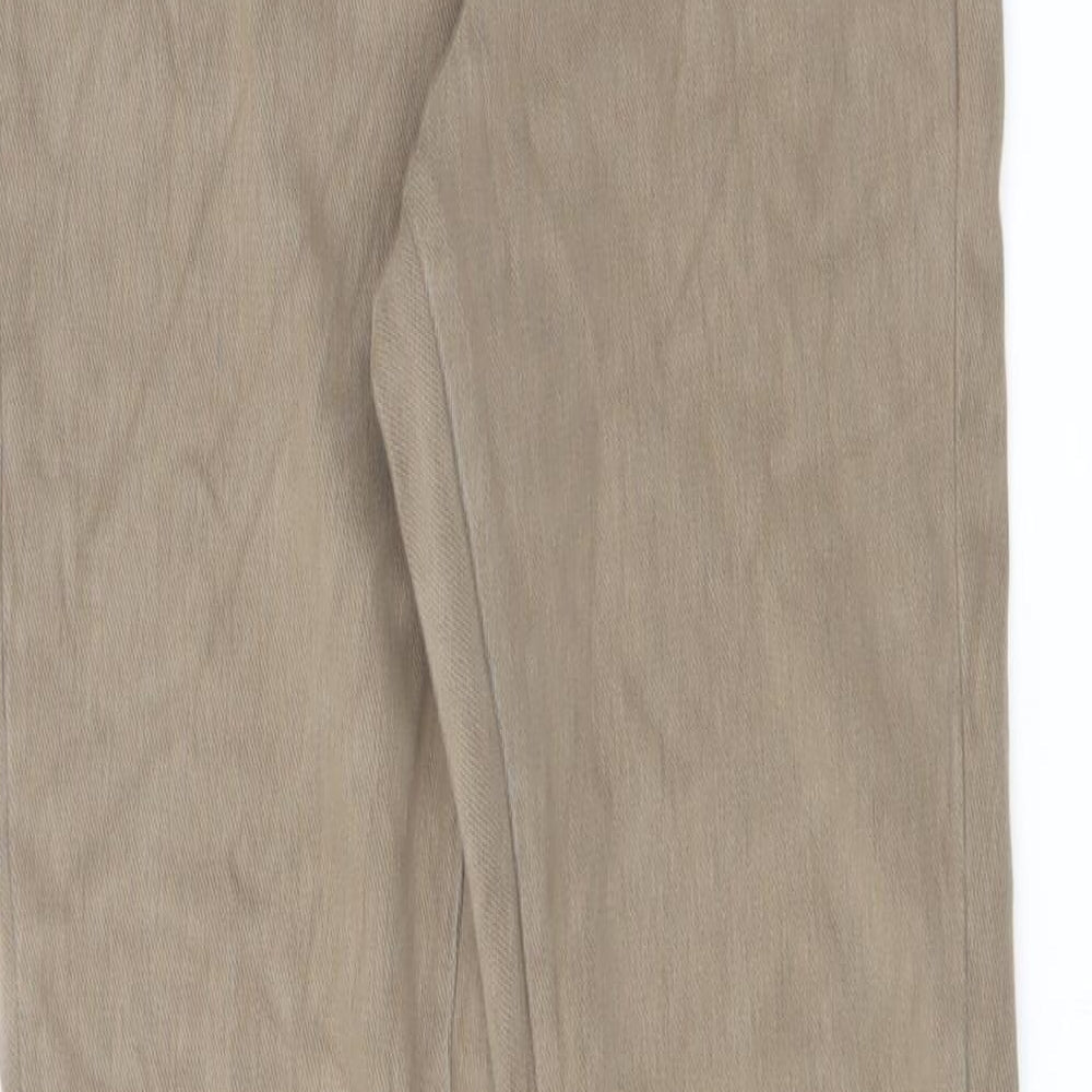 Marks & Spencer Womens Brown Cotton Jegging Jeans Size 6 L27 in Regular