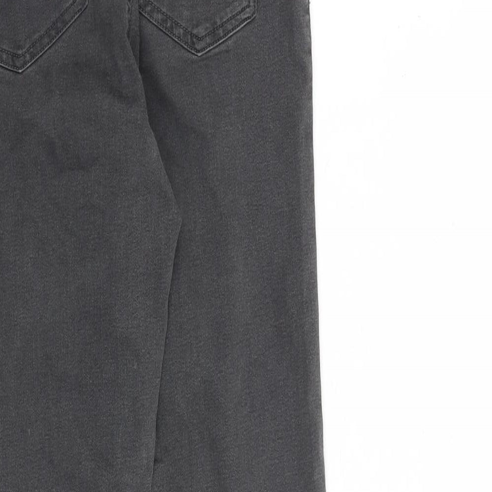 Marks & Spencer Womens Grey Cotton Jegging Jeans Size 8 L28 in Regular