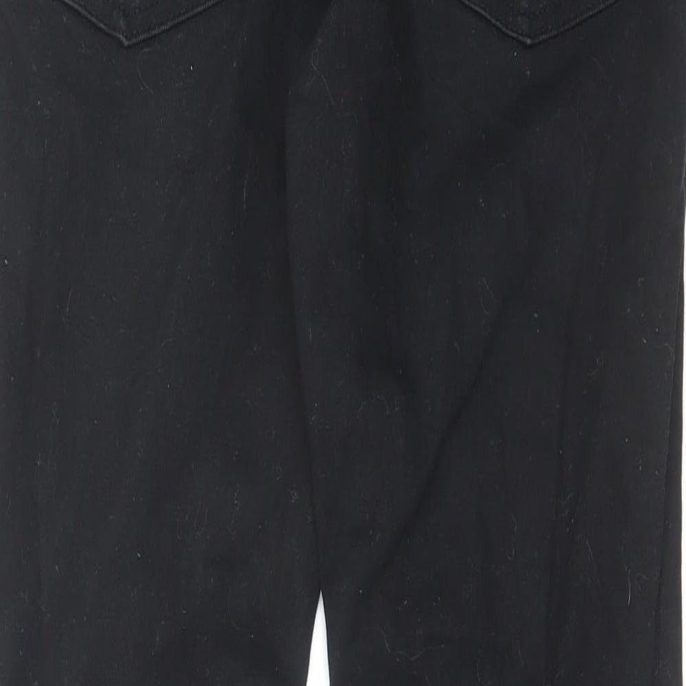 Topman Mens Black Cotton Skinny Jeans Size 30 in L30 in Slim Zip