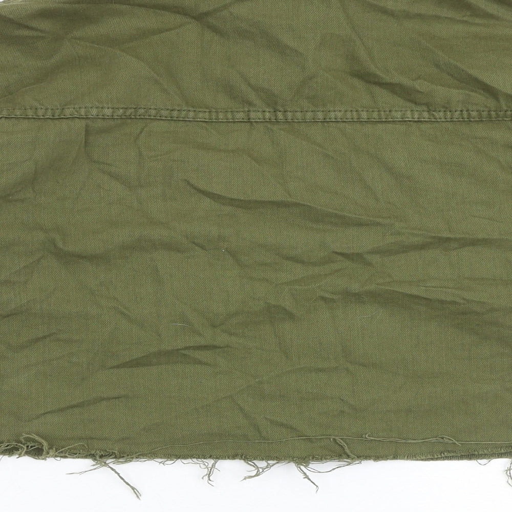 Topshop Womens Green Jacket Size S Button