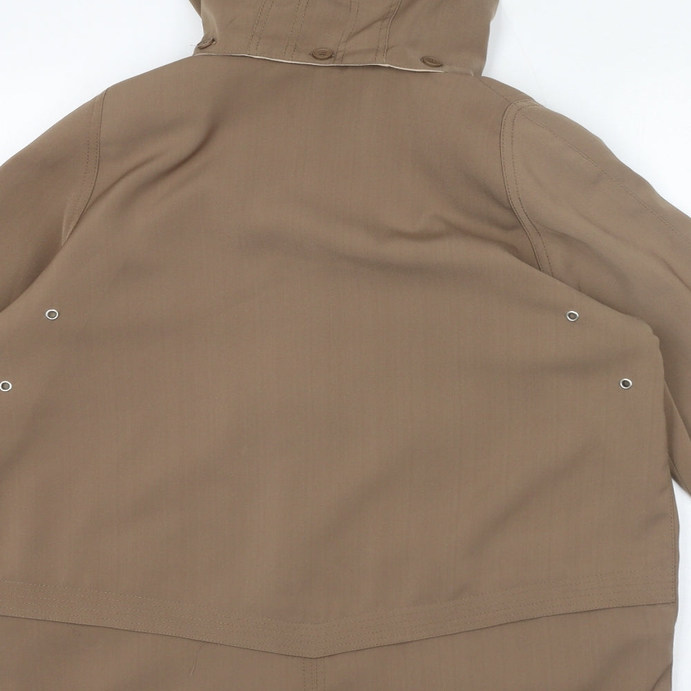 EWM Womens Beige Jacket Size 14 Zip