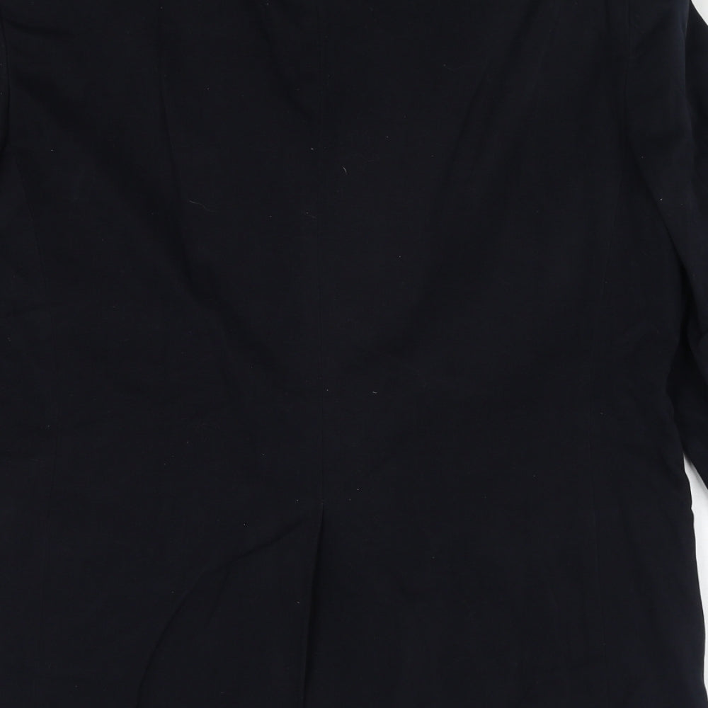 Marks & Spencer Mens Blue Cotton Jacket Suit Jacket Size 40 Regular
