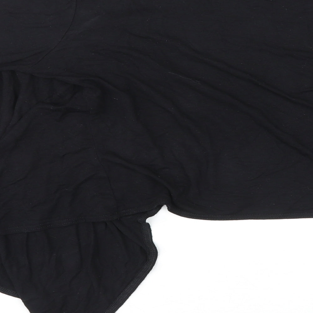 CMD Womens Black V-Neck Viscose Cardigan Jumper Size L