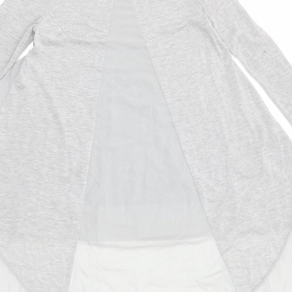 New Look Womens Grey Round Neck Polyester Pullover Jumper Size S