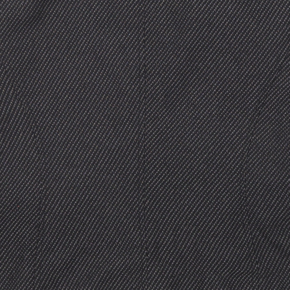 Country Casuals Womens Black Geometric Jacket Blazer Size 14 Button