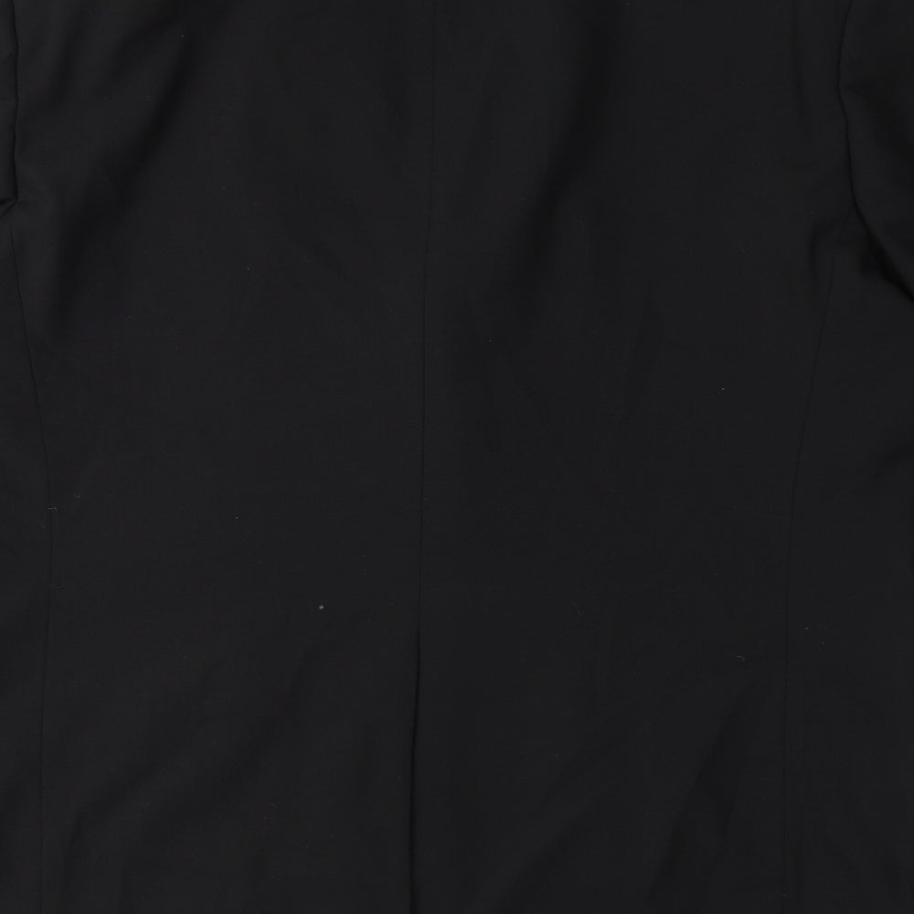Marks & Spencer Mens Black Polyester Jacket Suit Jacket Size M Regular
