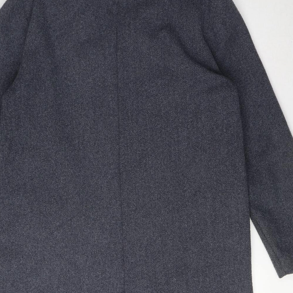 Dorothy Perkins Womens Blue Overcoat Coat Size 12 Button