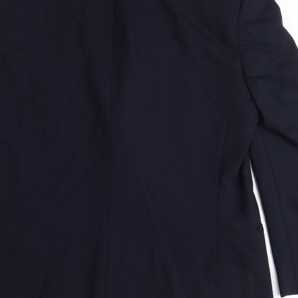 Marks & Spencer Mens Blue Wool Jacket Suit Jacket Size M Regular