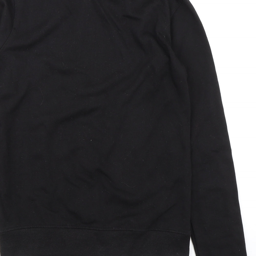 Missguided Womens Black Polyester Full Zip Sweatshirt Size 6 Zip