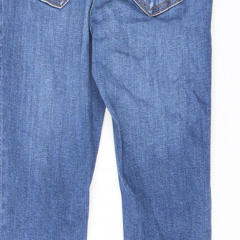 VERO MODA Womens Blue Cotton Skinny Jeans Size 4 L30 in Regular Zip