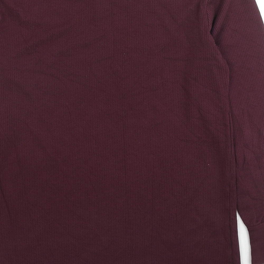 Marks & Spencer Mens Red Cotton Pullover Sweatshirt Size S