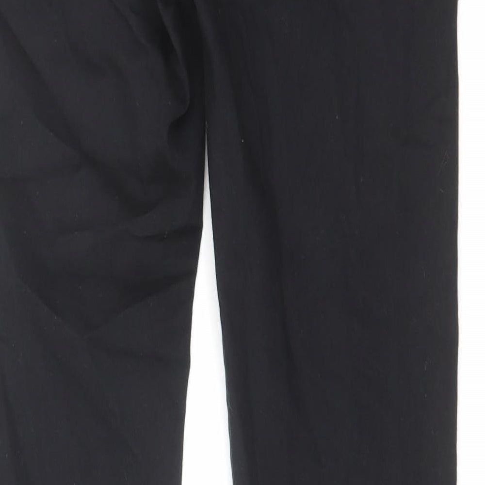 Marks & Spencer Womens Black Cotton Skinny Jeans Size 8 L27 in Regular Zip