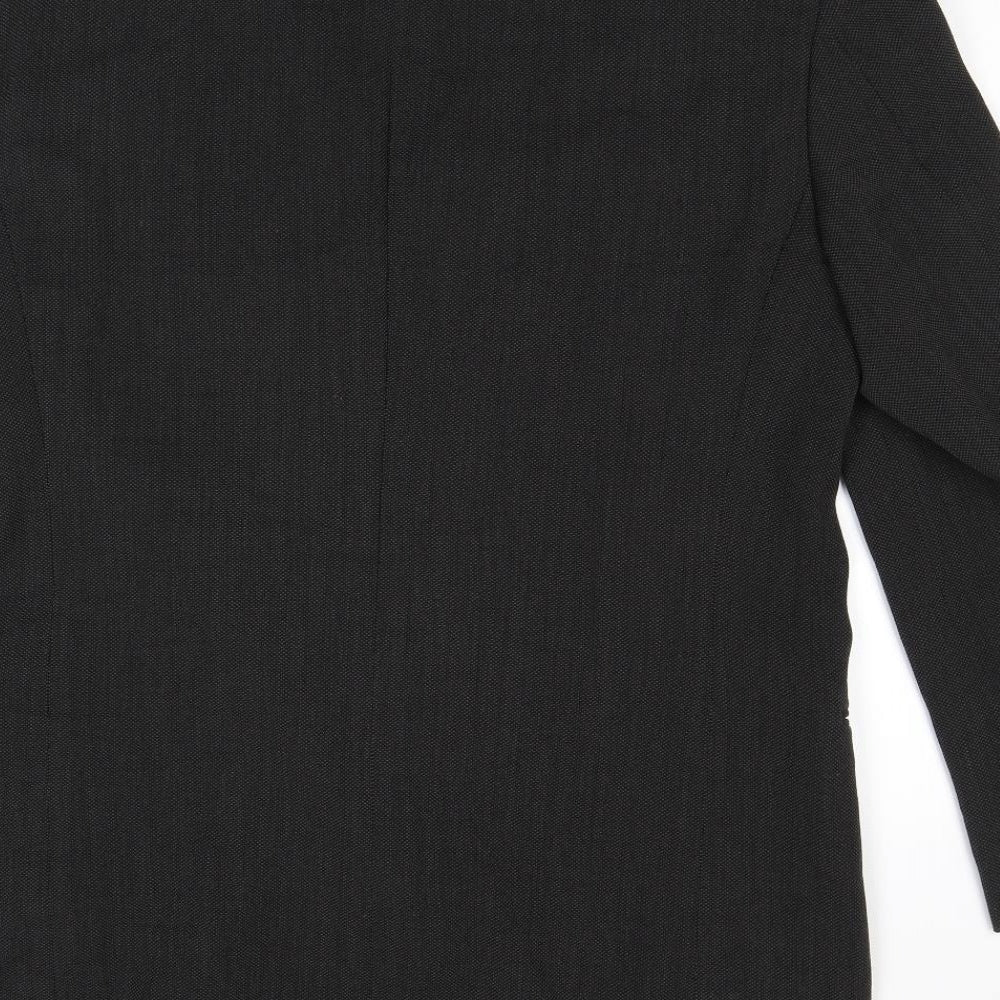 Marks & Spencer Mens Black Wool Jacket Suit Jacket Size 42 Regular