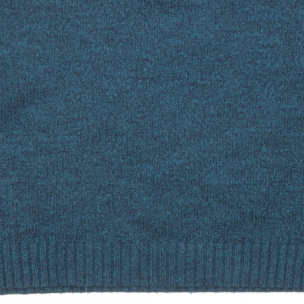 New Look Womens Blue Round Neck Acrylic Pullover Jumper Size M