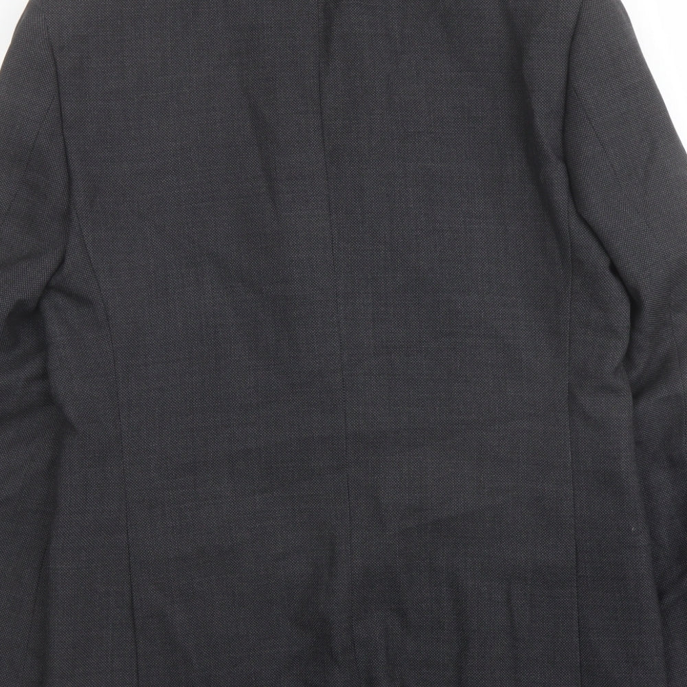 Marks & Spencer Mens Grey Wool Jacket Suit Jacket Size 38 Regular