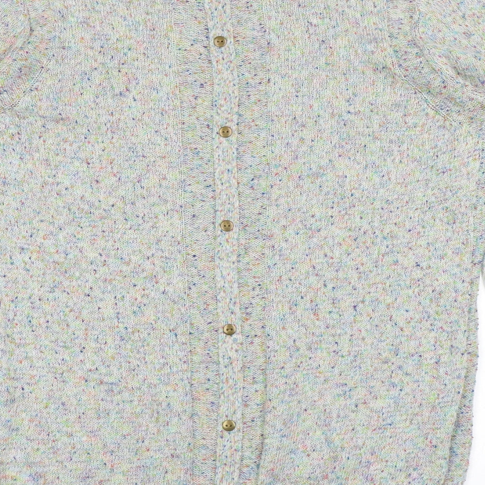 Marks & Spencer Womens Grey Round Neck Polyester Pullover Jumper Size 16