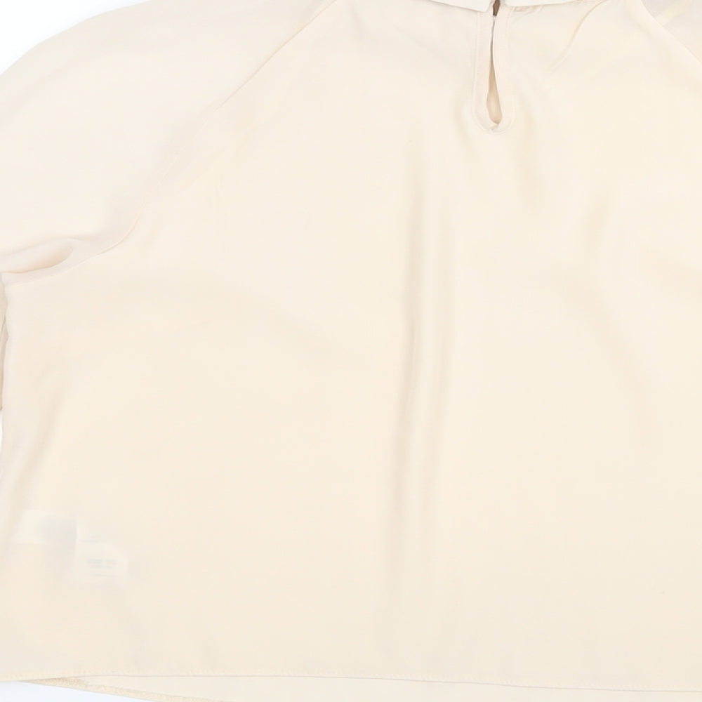 Red Herring Womens Pink Polyester Basic Blouse Size 10 Collared
