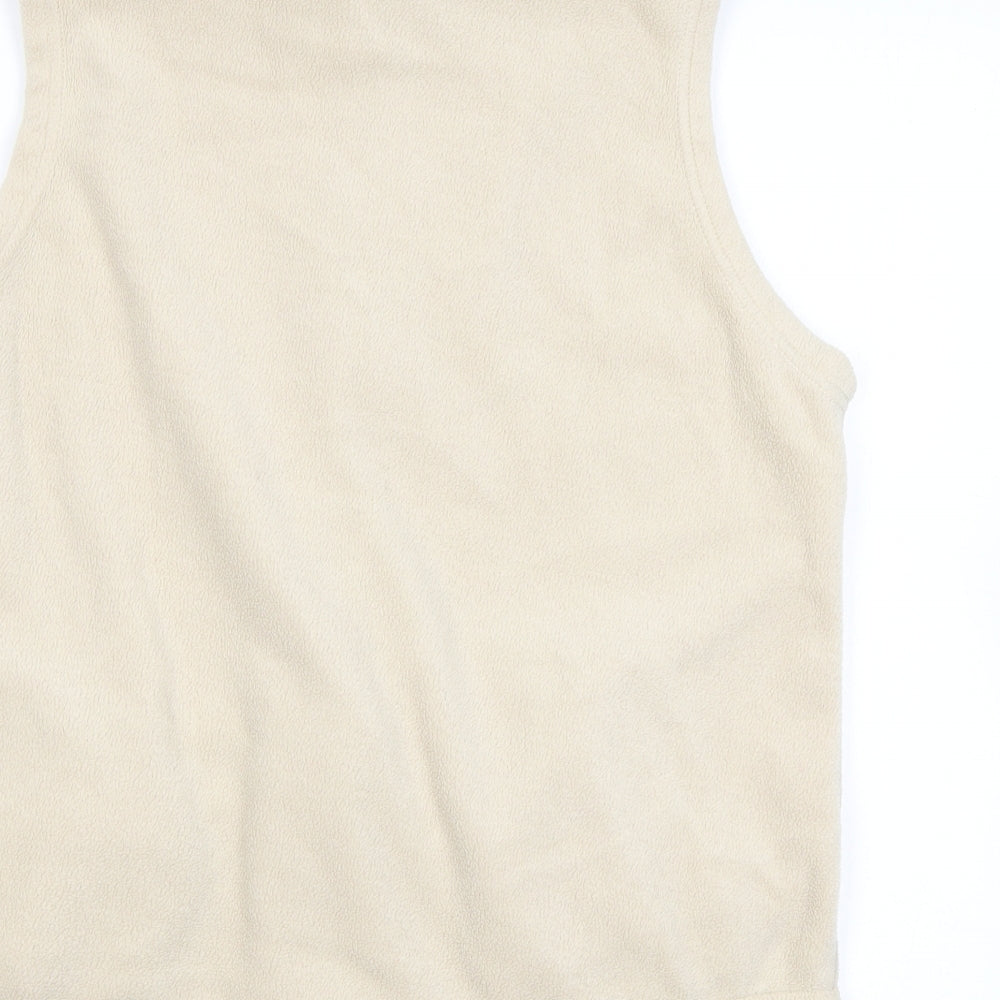 EWM Womens Beige Gilet Jacket Size L Zip