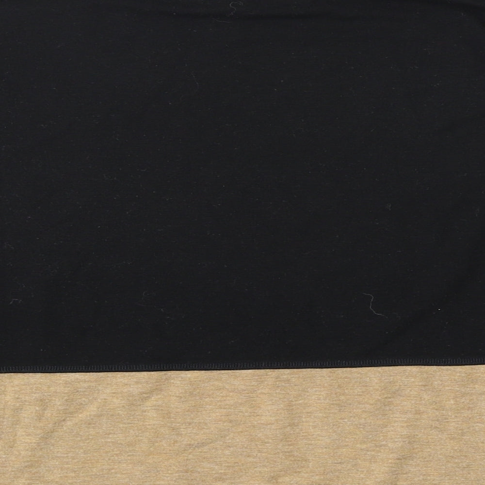 Marks & Spencer Womens Black Mock Neck Polyester Pullover Jumper Size 14